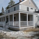 New Home Construction wrap around porch